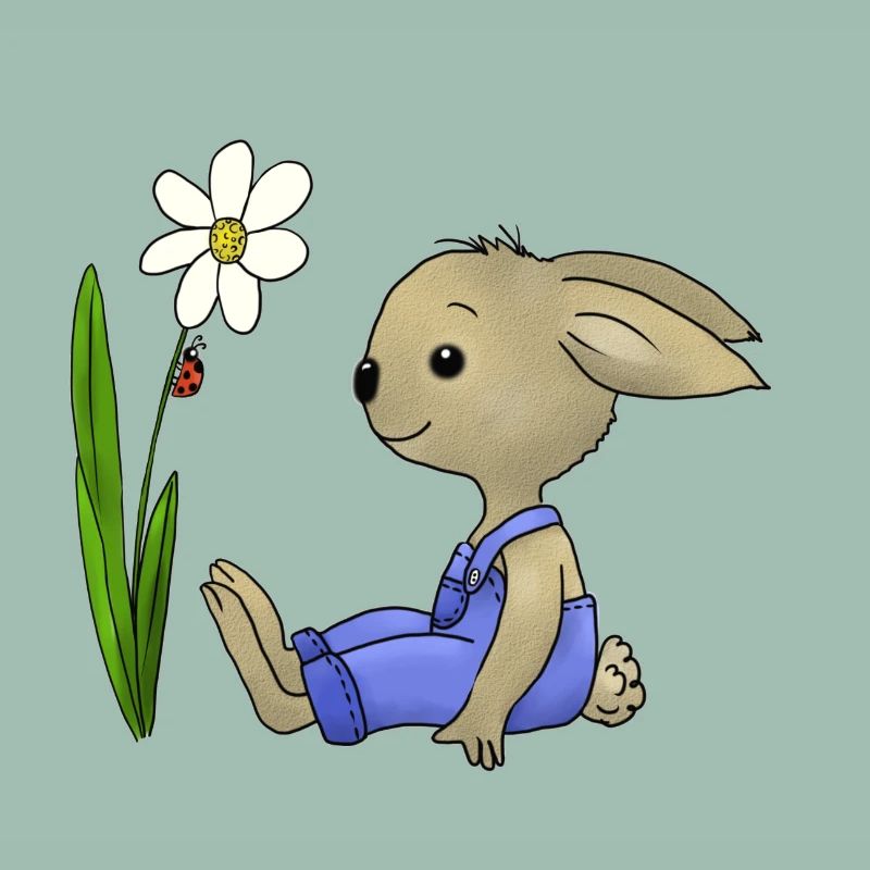 Rabbit and ladybug