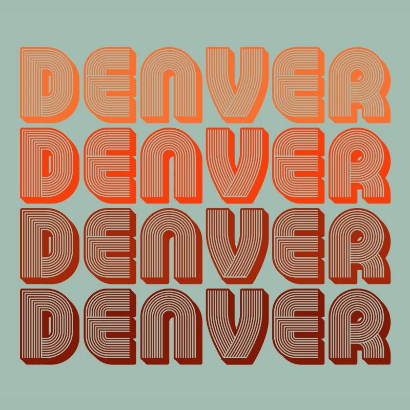 Denver Gradient Retro Muster