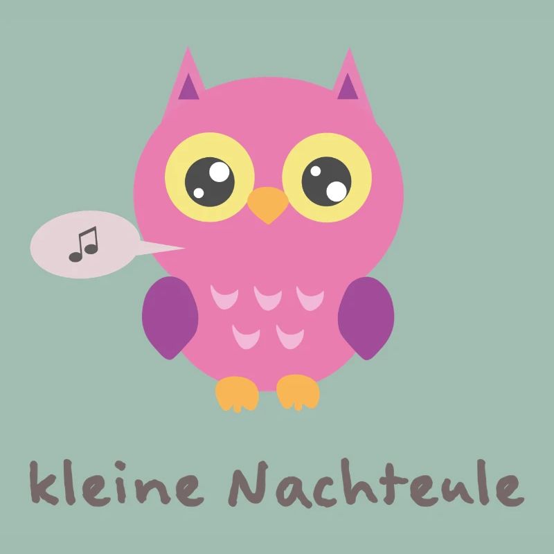 Kuschelige Eule mit Singender Note
