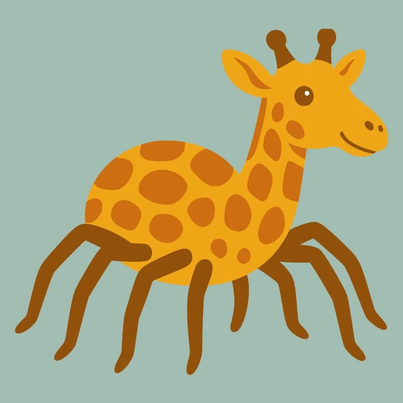 Niedliche Spinne Giraffe