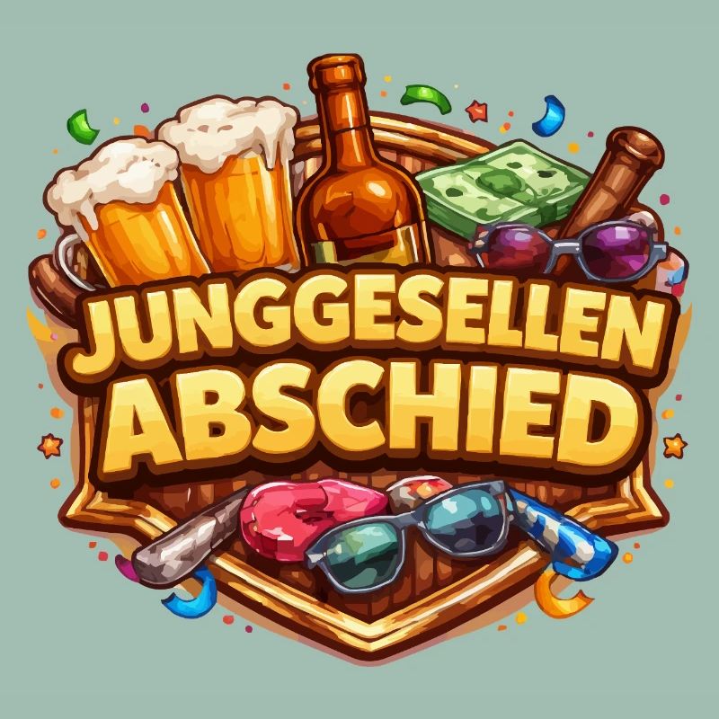 Junggesellenabschied Feierdesign