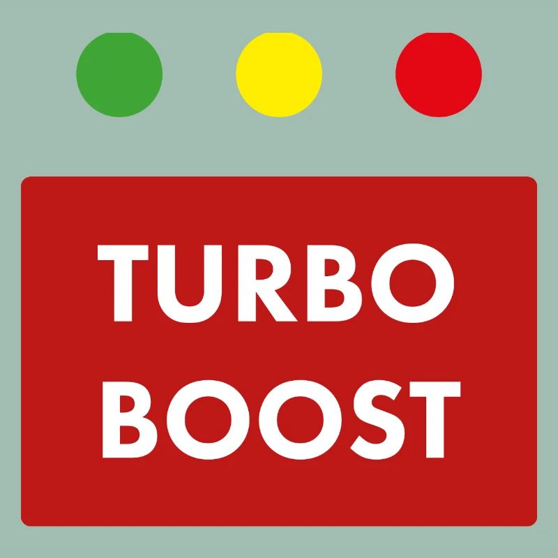 Texte rétro du turbo boost