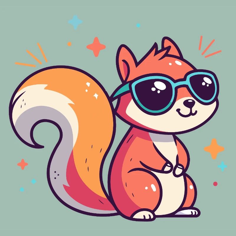 Schicke Eichhörnchen-Sonnenbrille