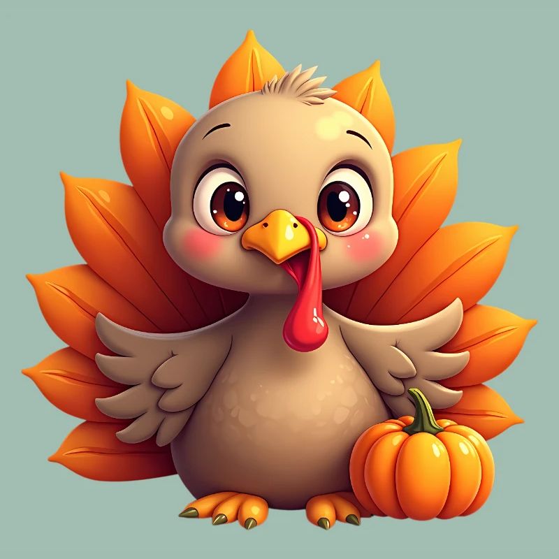 Bébé dinde de Thanksgiving