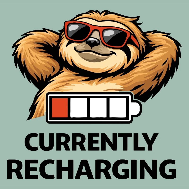 Sloth Chill Battery Tee