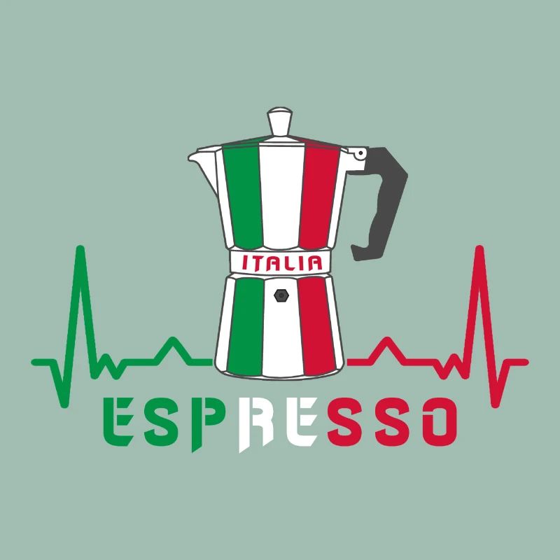 Herzfrequenz Espresso Design / Geschenkidee