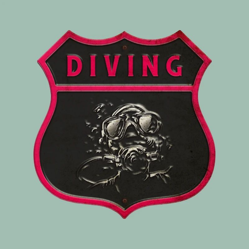 diver crest design