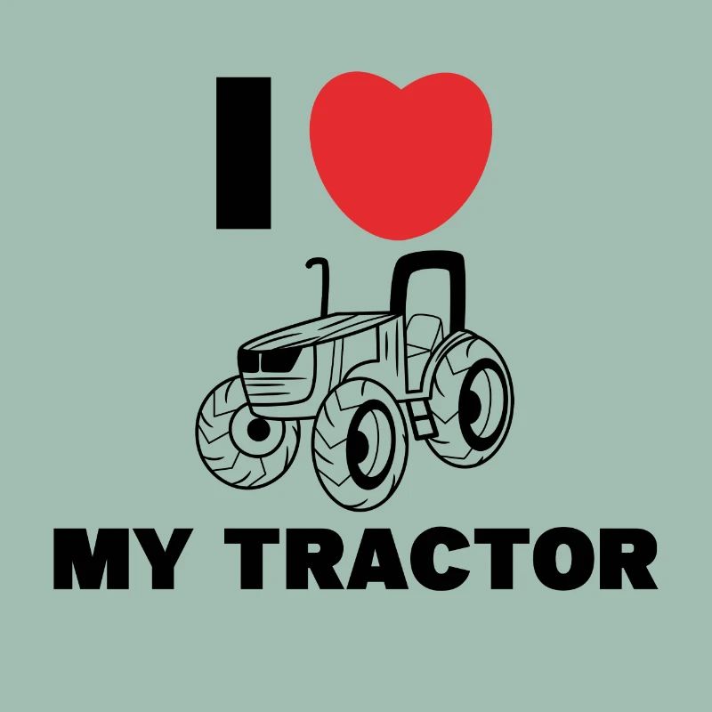 Ackerbau Herz Ich Liebe Traktor Statement Bauer
