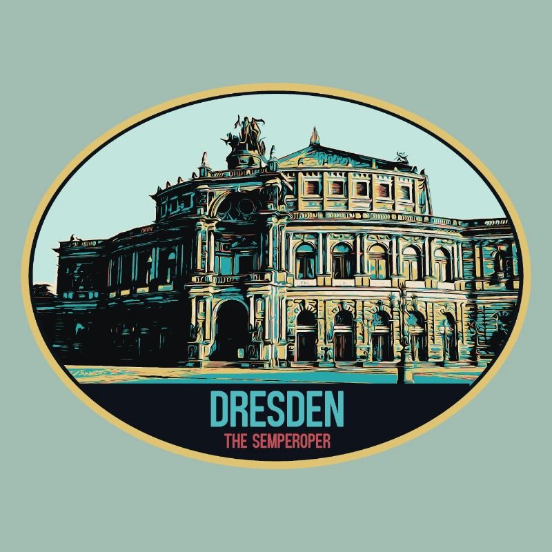 Semperoper de Dresde : Élégance en Illustration