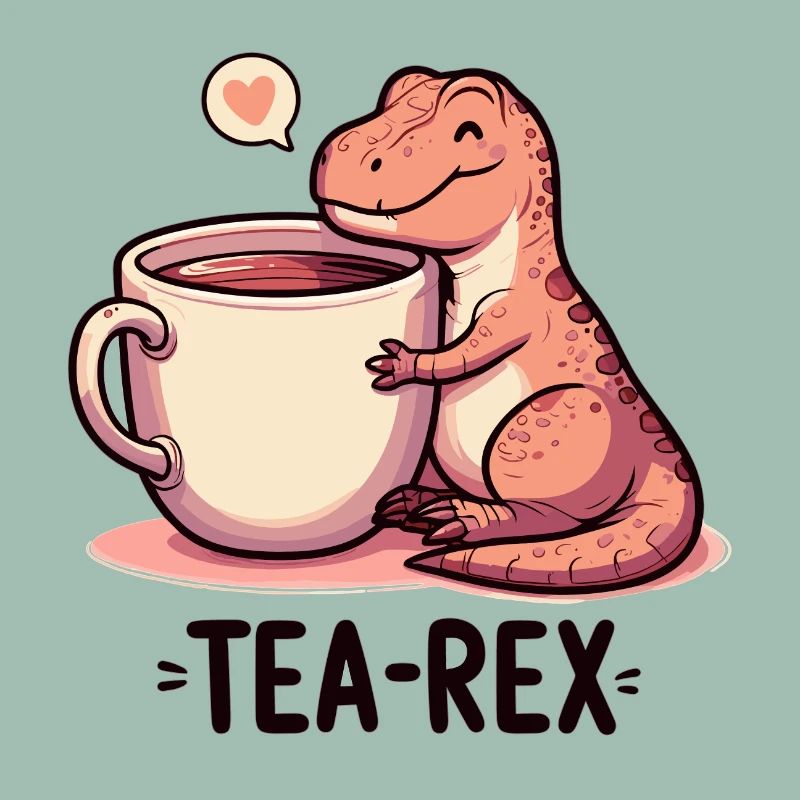 Tea Rex Tea Rex Tea Drinker Gift