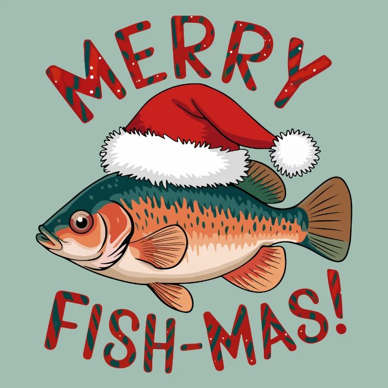 Conception de Noël de poisson festif