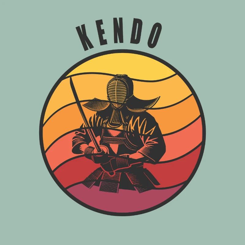 Retro Kendo Samurai Style