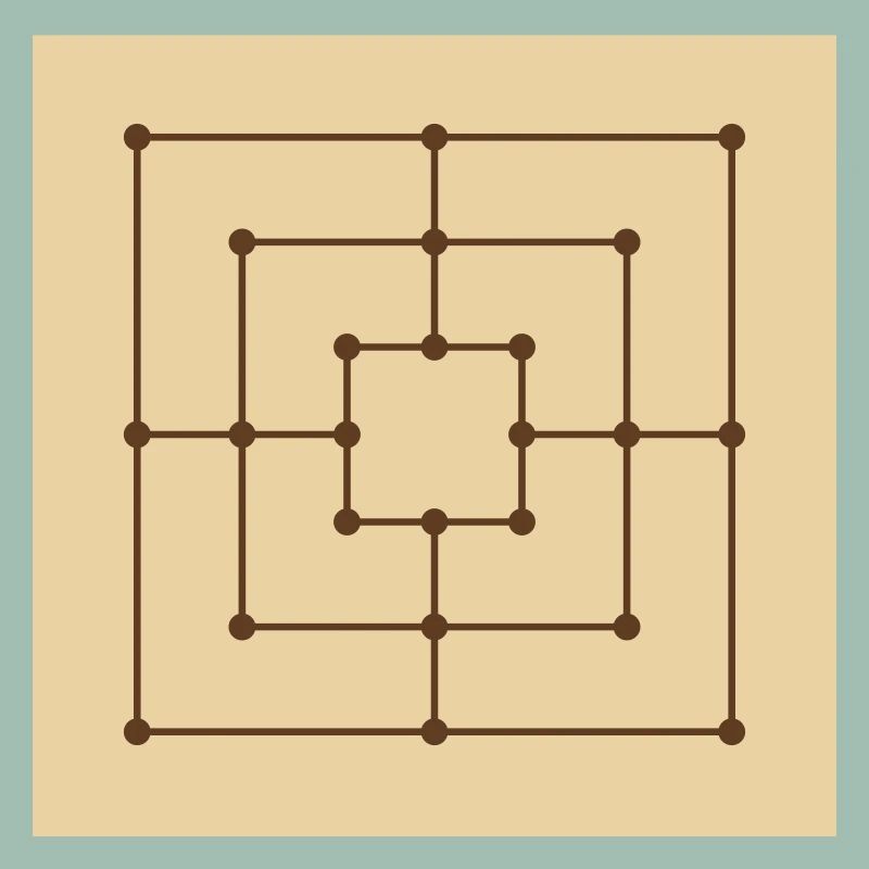 Mill Game Board