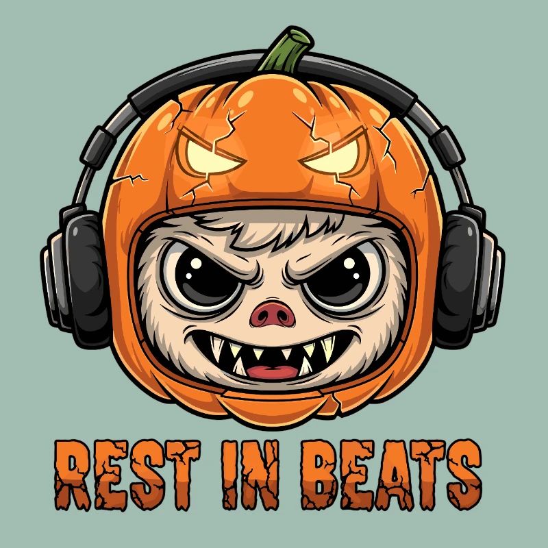 Pumpkin DJ Monkey Rest Beats