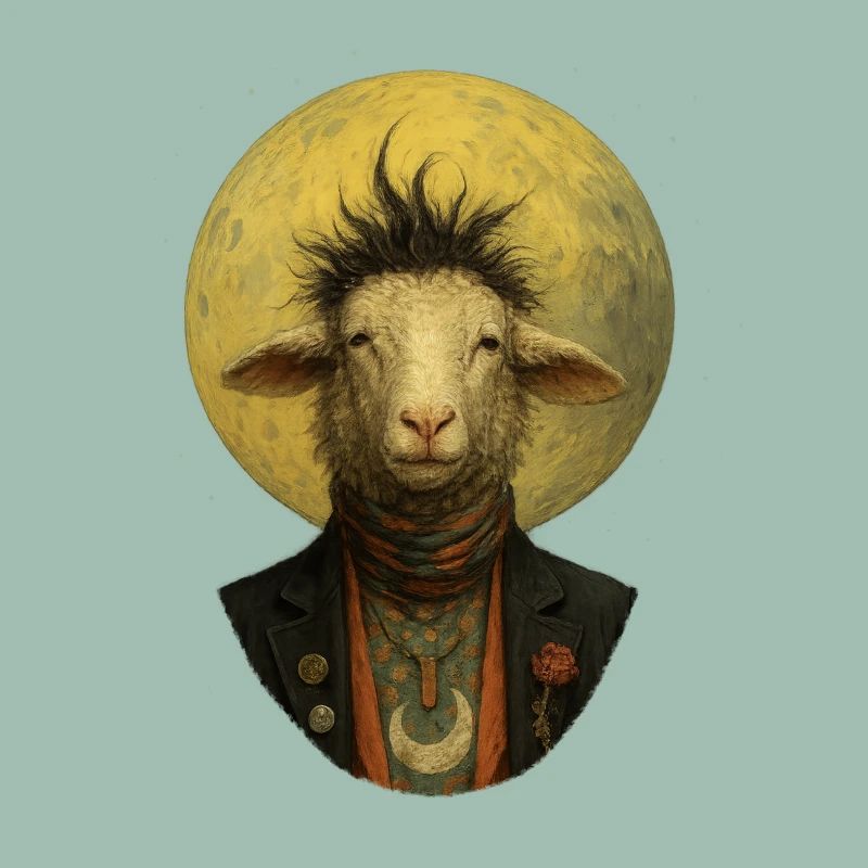 Moonlight Sheep in Suit
