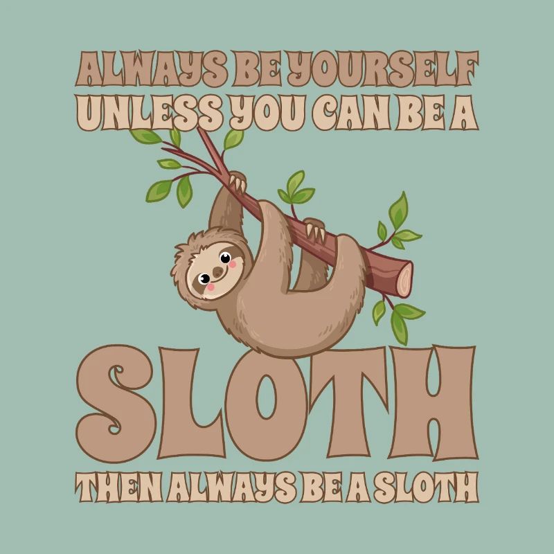 Faultier Always Be A Sloth