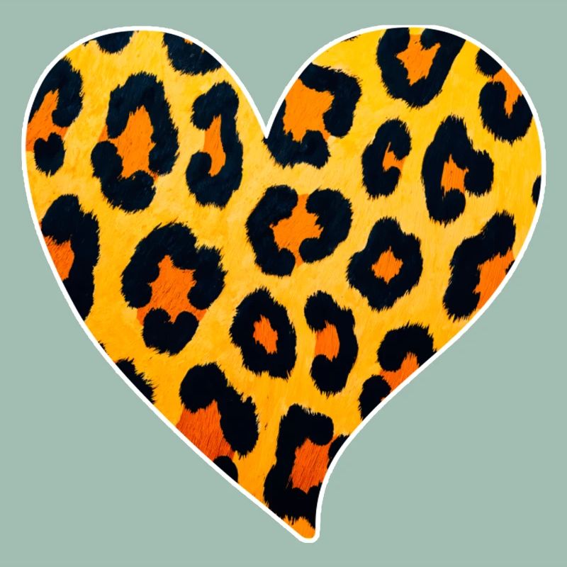Leopard Heart Pattern: Wild Temperament