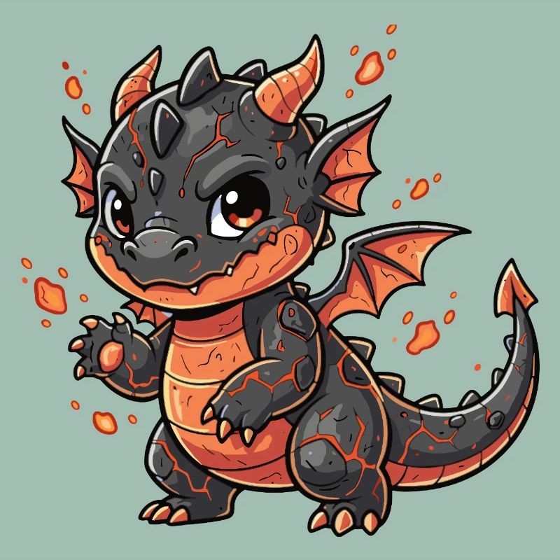 Lava Drache Kuschelheld