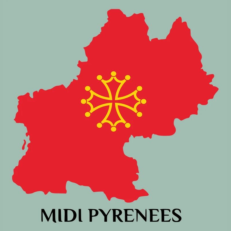 Map of the Midi-Pyrénées