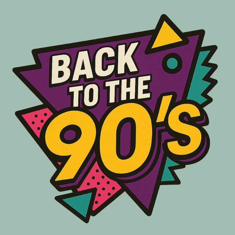 Retro 90s Style Key Art