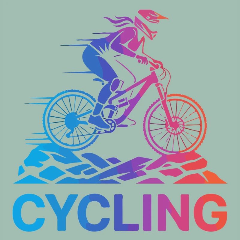 Gradient Cyclist on Rugged Trail