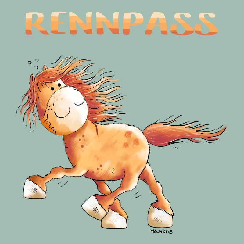 Rennpass Islandpferd - Comic - Fun