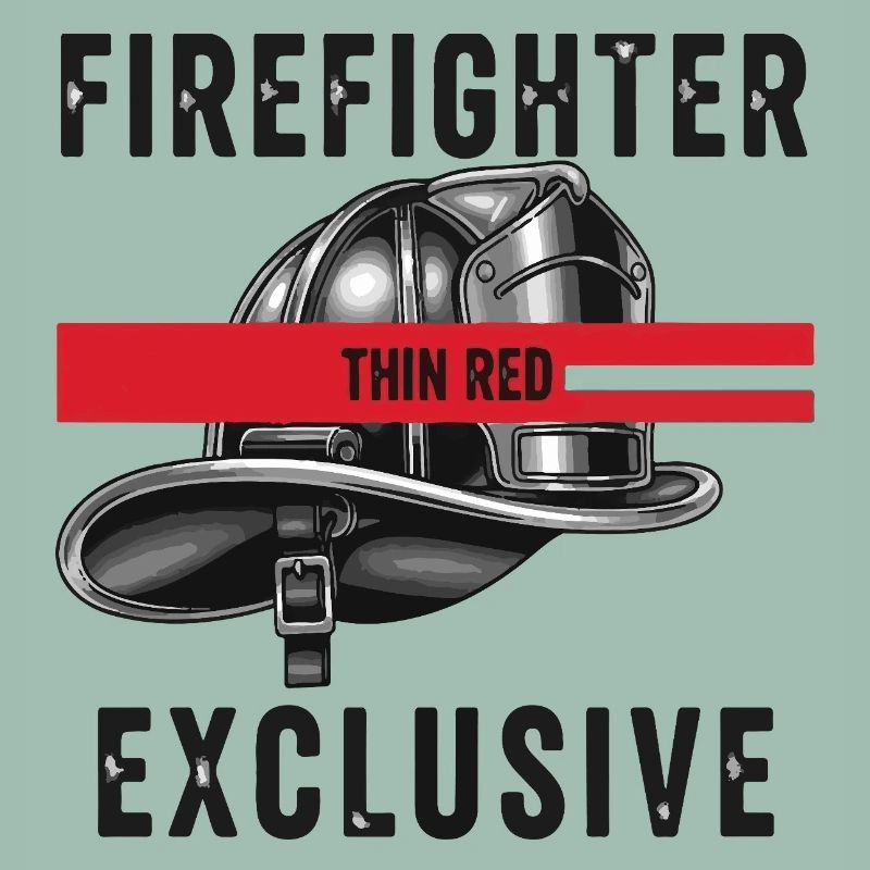 Firefighter Helmets Red Graphic Design
