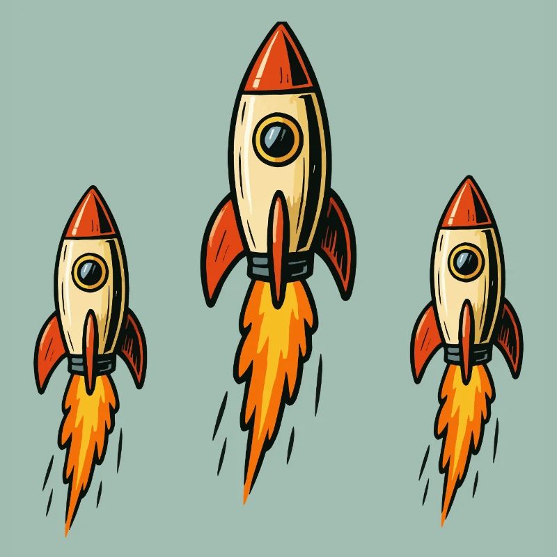 Three missiles