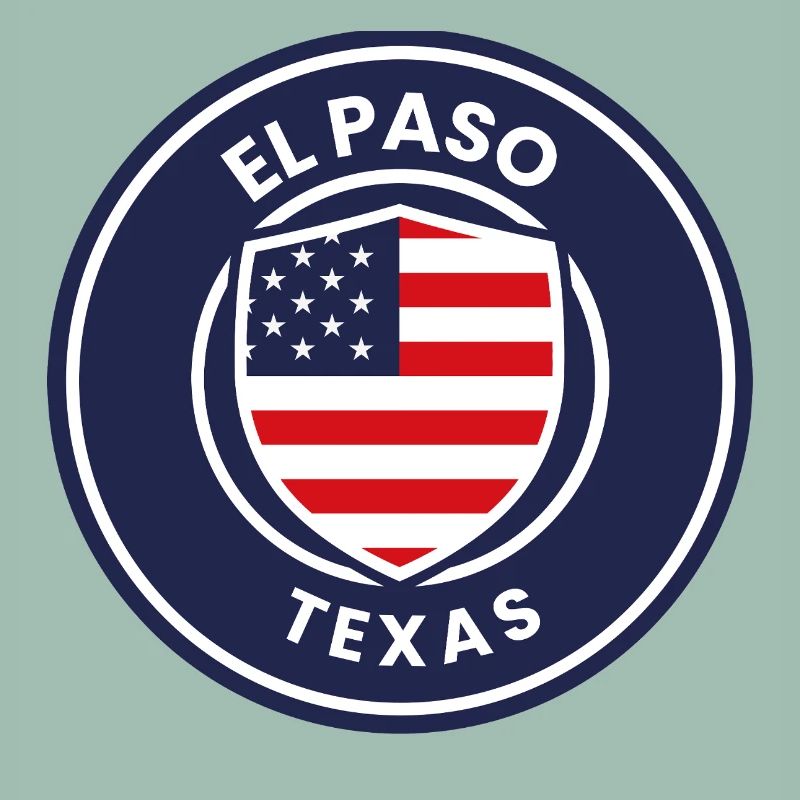 Bouclier du drapeau d’El Paso, Texas,