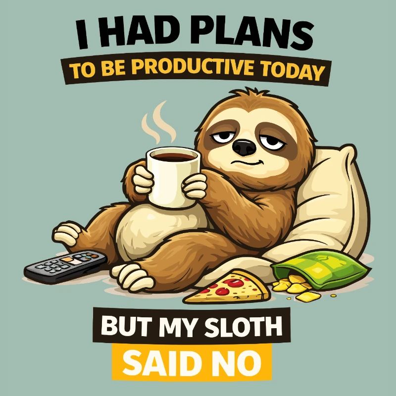 Productive Sloth Coffee Break