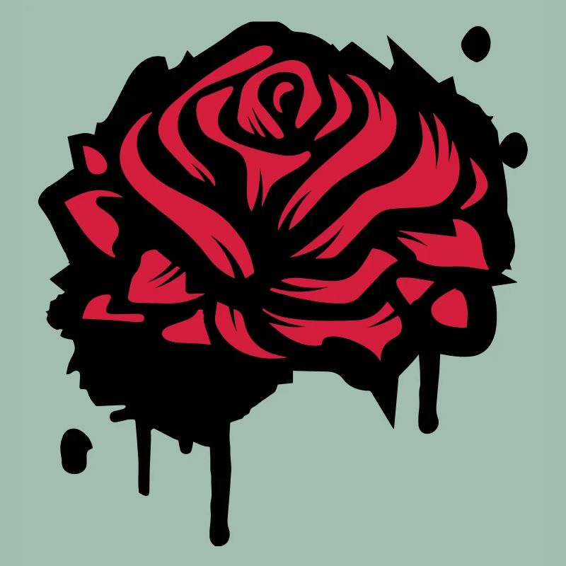Une rose comme un graffiti