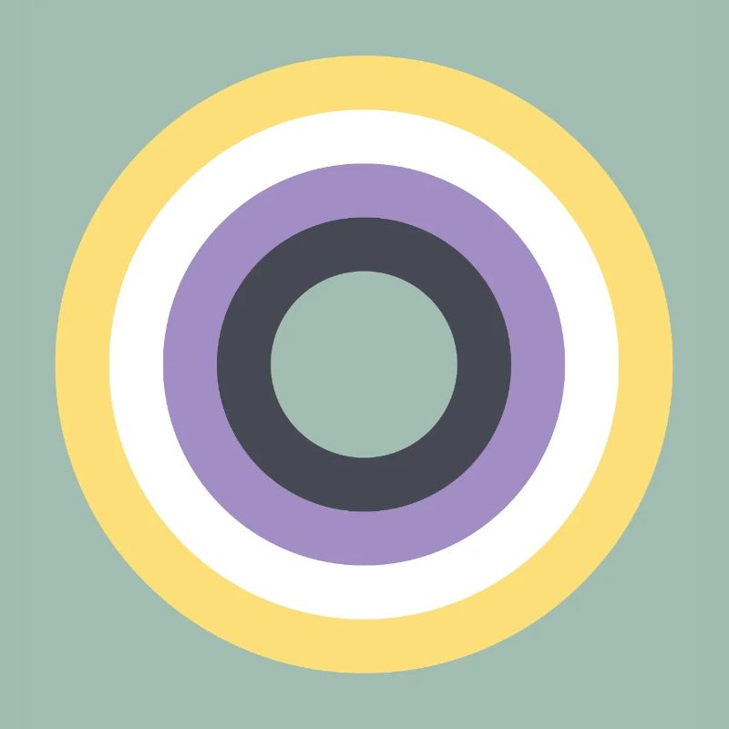 Concentric Ring Palette LGBTQ Non Binary