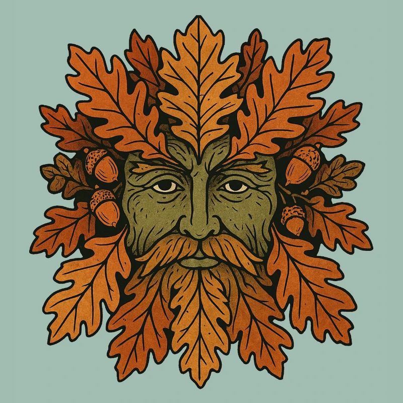 Geistgesicht der Herbst-Eiche