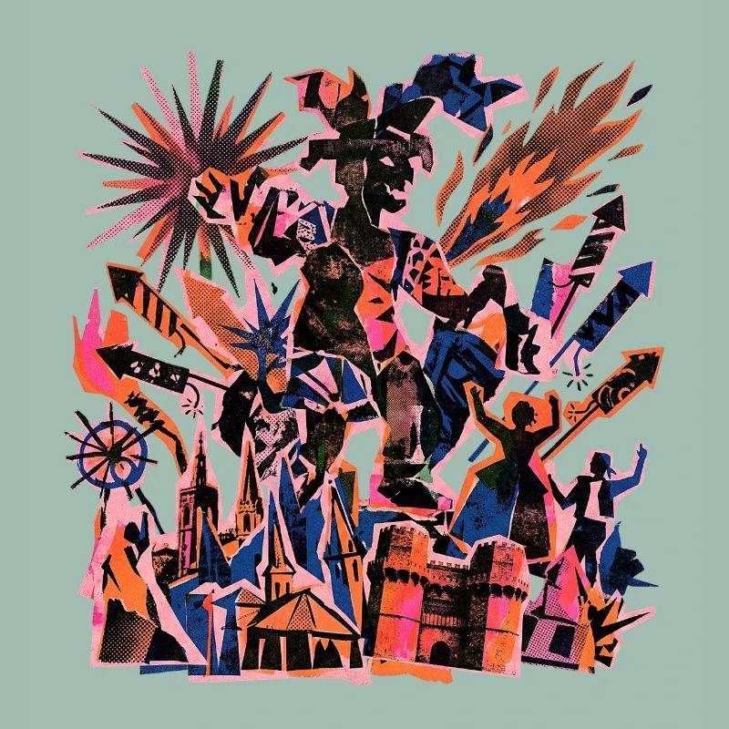 Fallas De Valencia Risographie