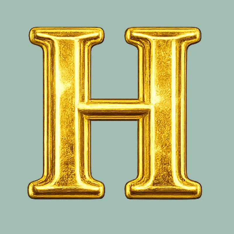 Goldenes H Monogram
