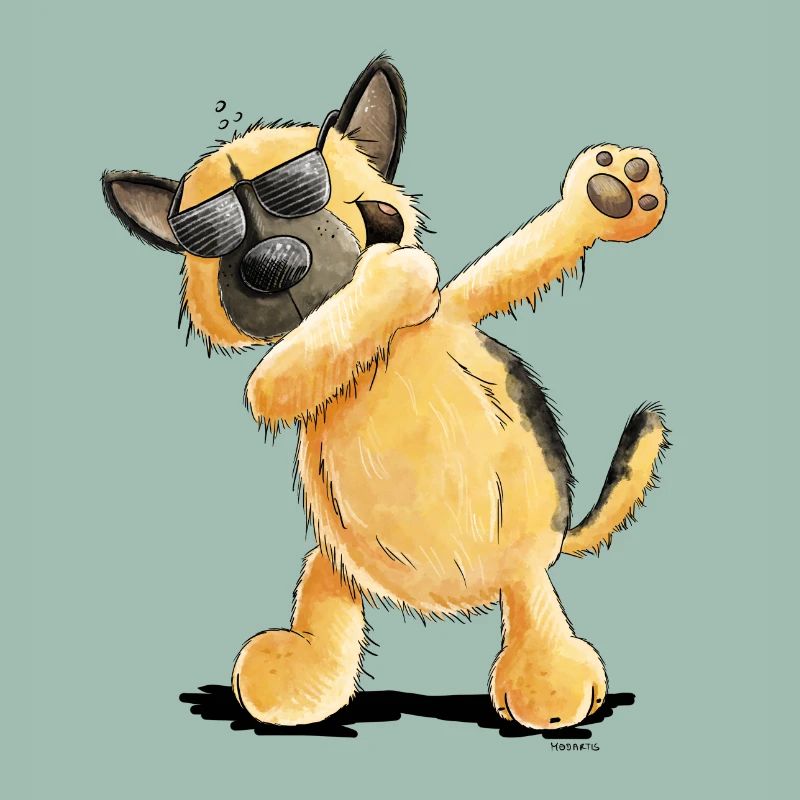 Dab Dance Deutscher Schäferhund