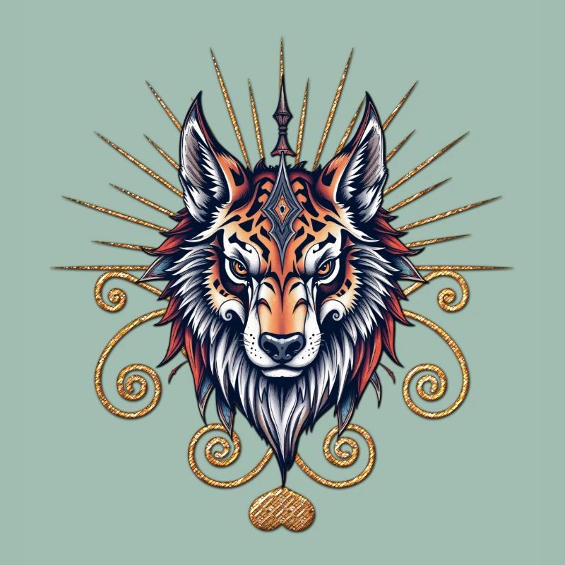Stunning Wolf Head