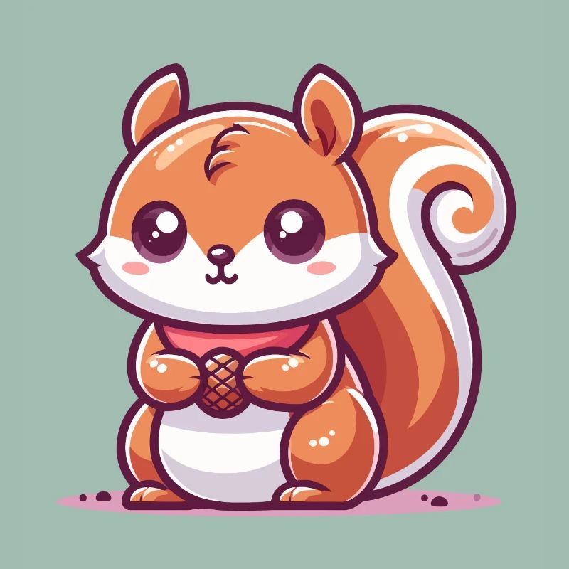 Eichhörnchen mit einem Samen