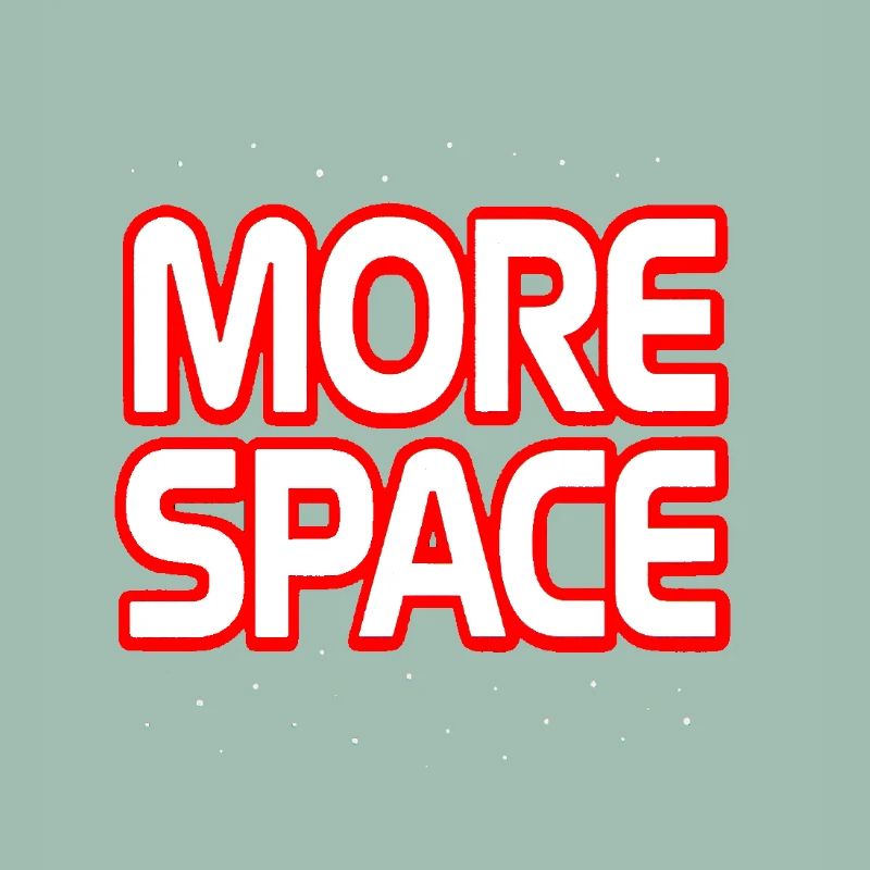 More Space Neon Text