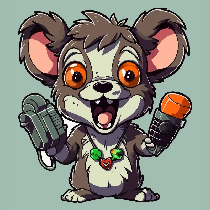 Chibi Ratten-Mikrofon-Combo