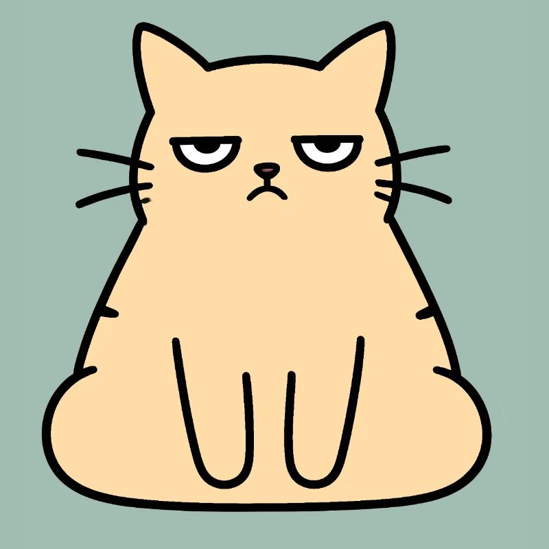 Grumpy Lounge Cat