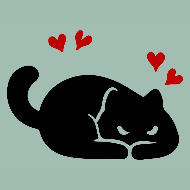 Katze Herz Liebe