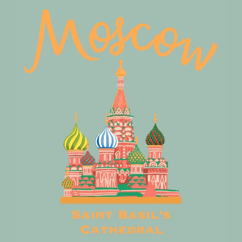Moscou, cathédrale Saint-Basile, dessin marquant