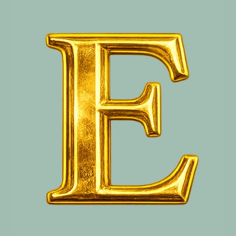 Design du monogramme Golden E