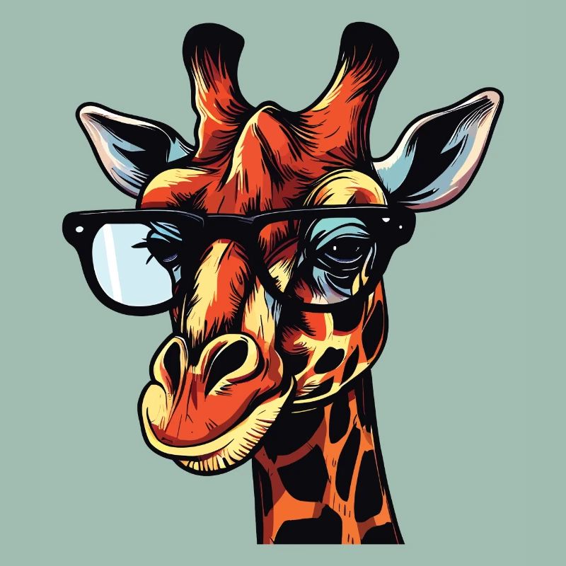 Cartoon Comic Giraffe Design