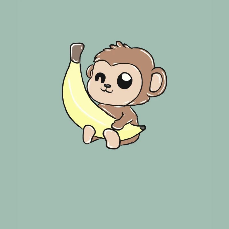 Affe Banane Geschenk