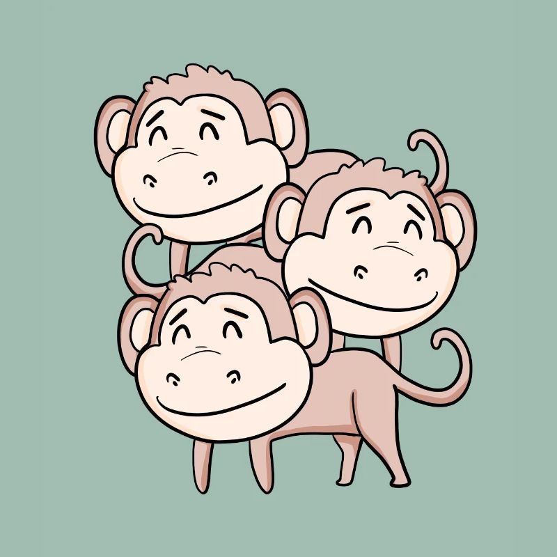 Singes mignons - Singe