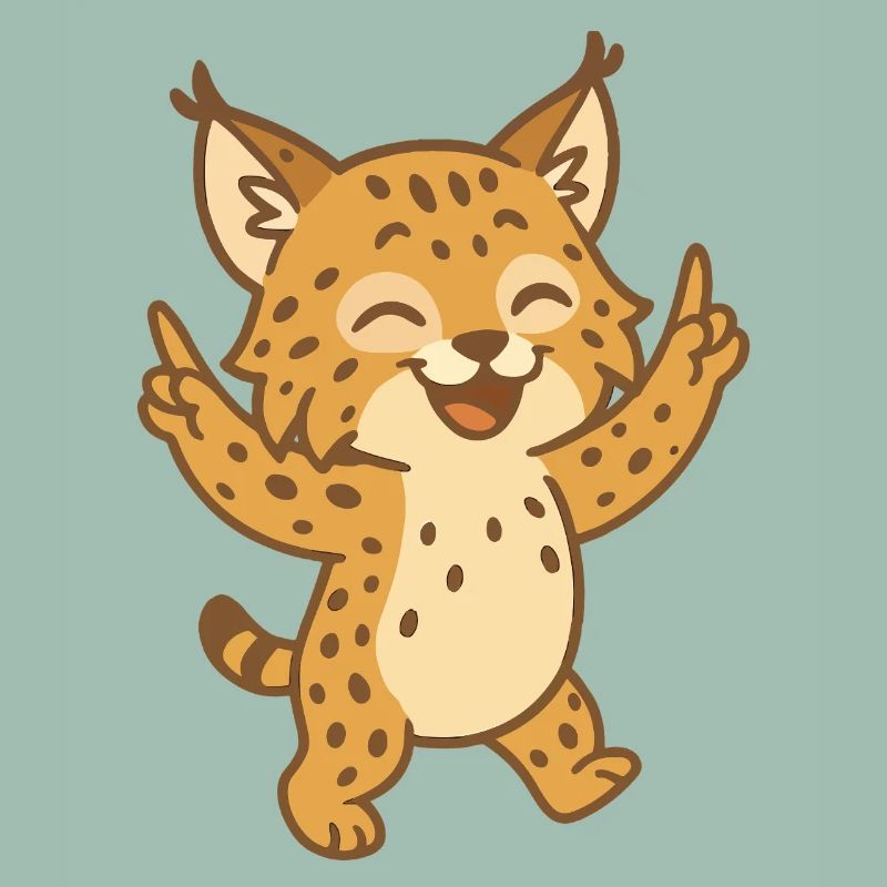 Feiernder Luchs