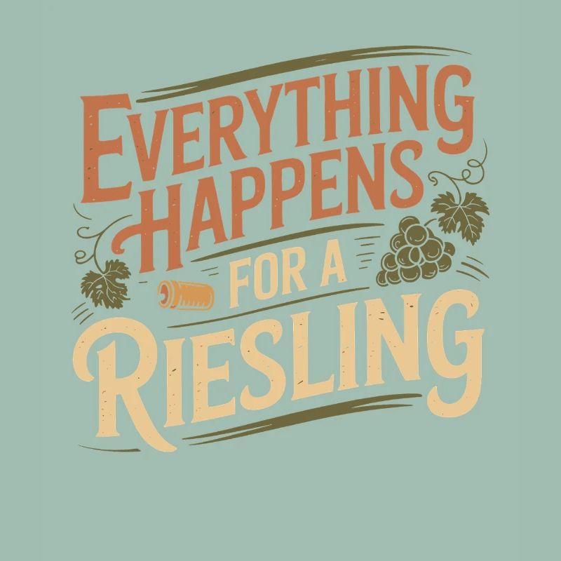 Wine Wine Drinker Everything Happens For A Riesling
