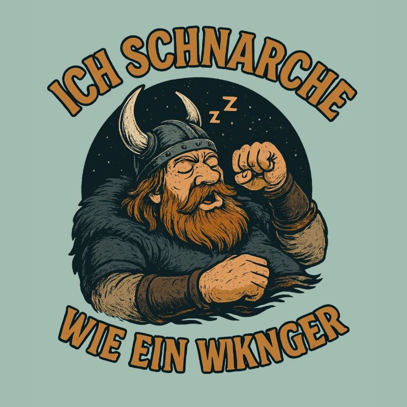 Ich schnarche wie ein Wikinger